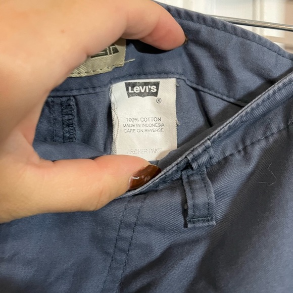 Vintage SilverTab Levi’s Archer Cargo Pant Blue Khaki 35x30 - Picture 4 of 6